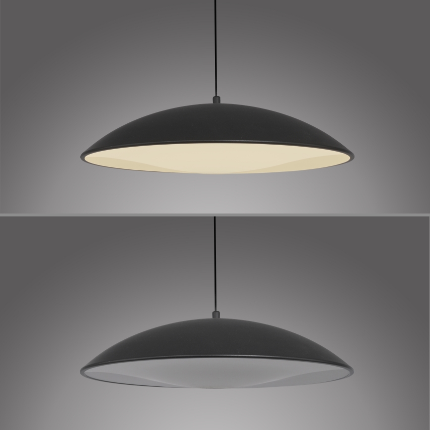 Schöner Wohnen 14606-18 - LED prigušiva viseći luster na sajli LENTE LED/17W/230V Ø 40 cm crna