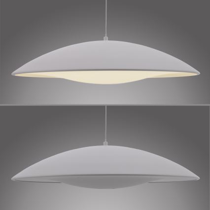 Schöner Wohnen 14607-16 - LED prigušiva viseći luster na sajli LENTE LED/23W/230V prečnik 50 cm bela