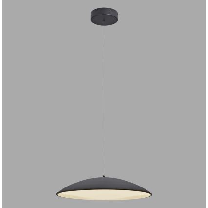 Schöner Wohnen 14607-18 - LED prigušiva luster na sajli LENTE LED/23W/230V prečnik 50 cm crna
