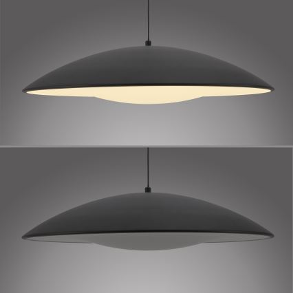 Schöner Wohnen 14607-18 - LED prigušiva luster na sajli LENTE LED/23W/230V prečnik 50 cm crna