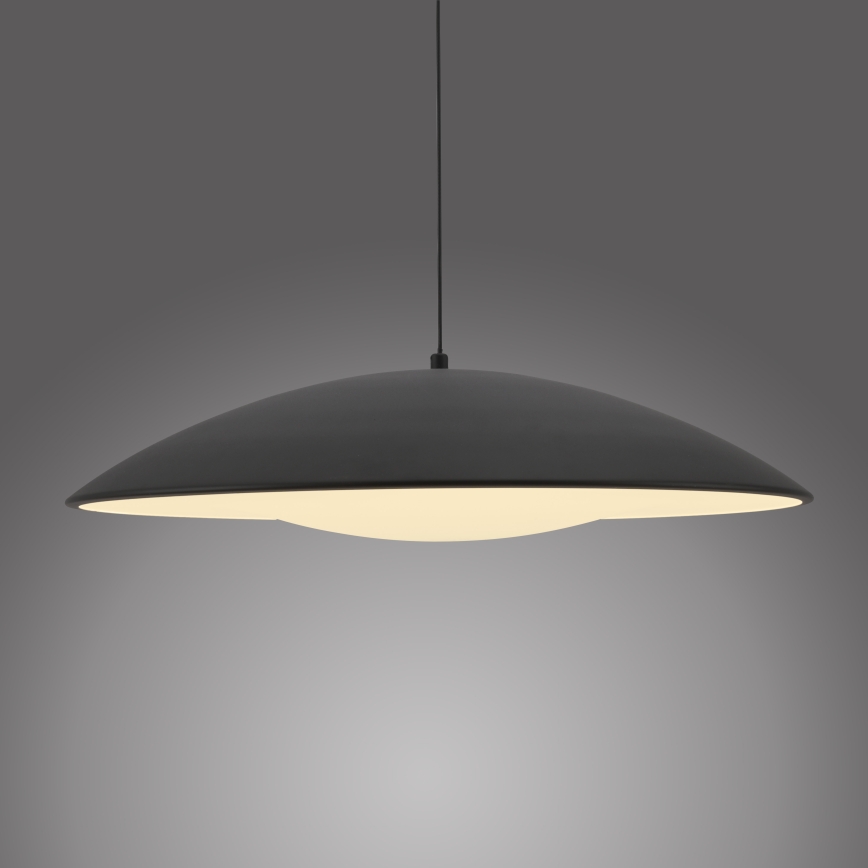Schöner Wohnen 14607-18 - LED prigušiva luster na sajli LENTE LED/23W/230V prečnik 50 cm crna
