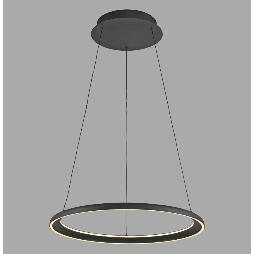 Schöner Wohnen 15570-18 - Elegantan LED luster na sajli QUILLO sa prigušiva LED/36W/230V, prečnik 60 cm, crna