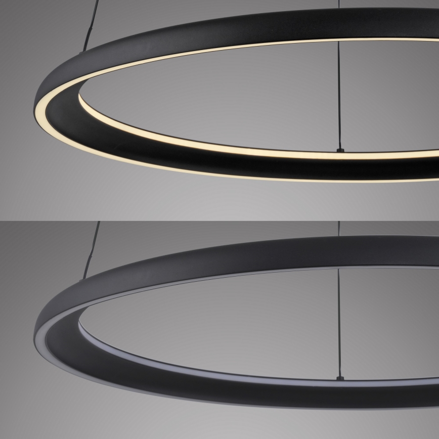 Schöner Wohnen 15570-18 - Elegantan LED luster na sajli QUILLO sa prigušiva LED/36W/230V, prečnik 60 cm, crna