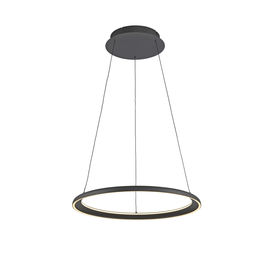 Schöner Wohnen 15570-18 - Elegantan LED luster na sajli QUILLO sa prigušiva LED/36W/230V, prečnik 60 cm, crna