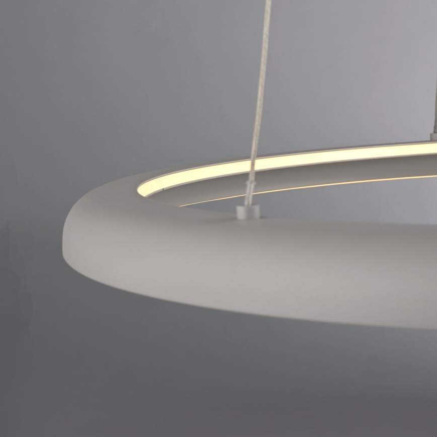 Schöner Wohnen 15570-39 - LED prigušiva viseći luster na sajli QUILLO LED/36W/230V, prečnik 60 cm, siva