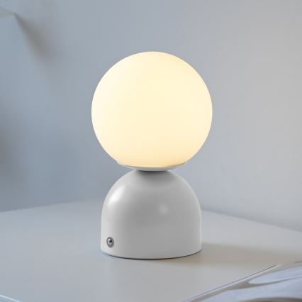 Schöner Wohnen 19218-16 - LED prigušiva dodirna punjiva stona lampa RUDI LED/1,2W/5V 3000-6000K 1200 mAh bela