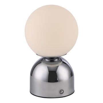 Schöner Wohnen 19218-17 - LED prigušiva dodirna punjiva stona lampa RUDI LED/1,2W/5V 3000-6000K 1200 mAh sjajni hrom