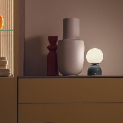 Schöner Wohnen 19218-18 - LED prigušiva dodirna punjiva stona lampa RUDI LED/1,2W/5V 3000-6000K 1200 mAh crna