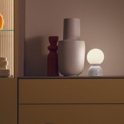 Schöner Wohnen 19218-39 - LED prigušiva dodirna punjiva stona lampa RUDI LED/1,2W/5V 3000-6000K 1200 mAh siva