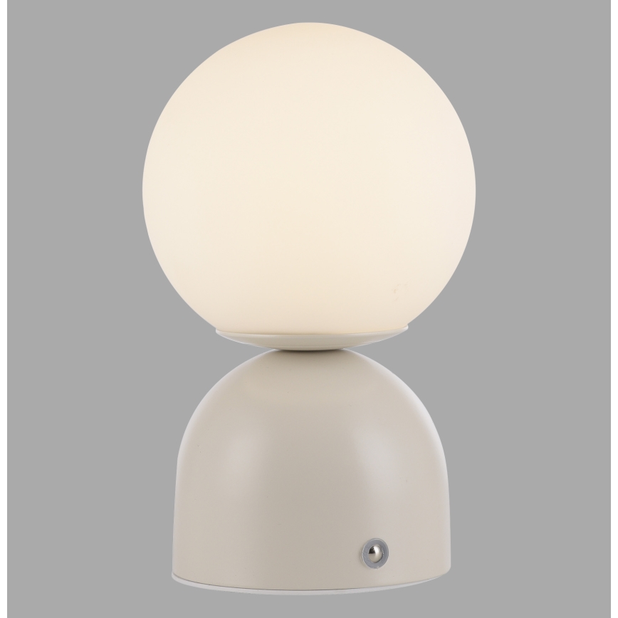 Schöner Wohnen 19218-39 - LED prigušiva dodirna punjiva stona lampa RUDI LED/1,2W/5V 3000-6000K 1200 mAh siva