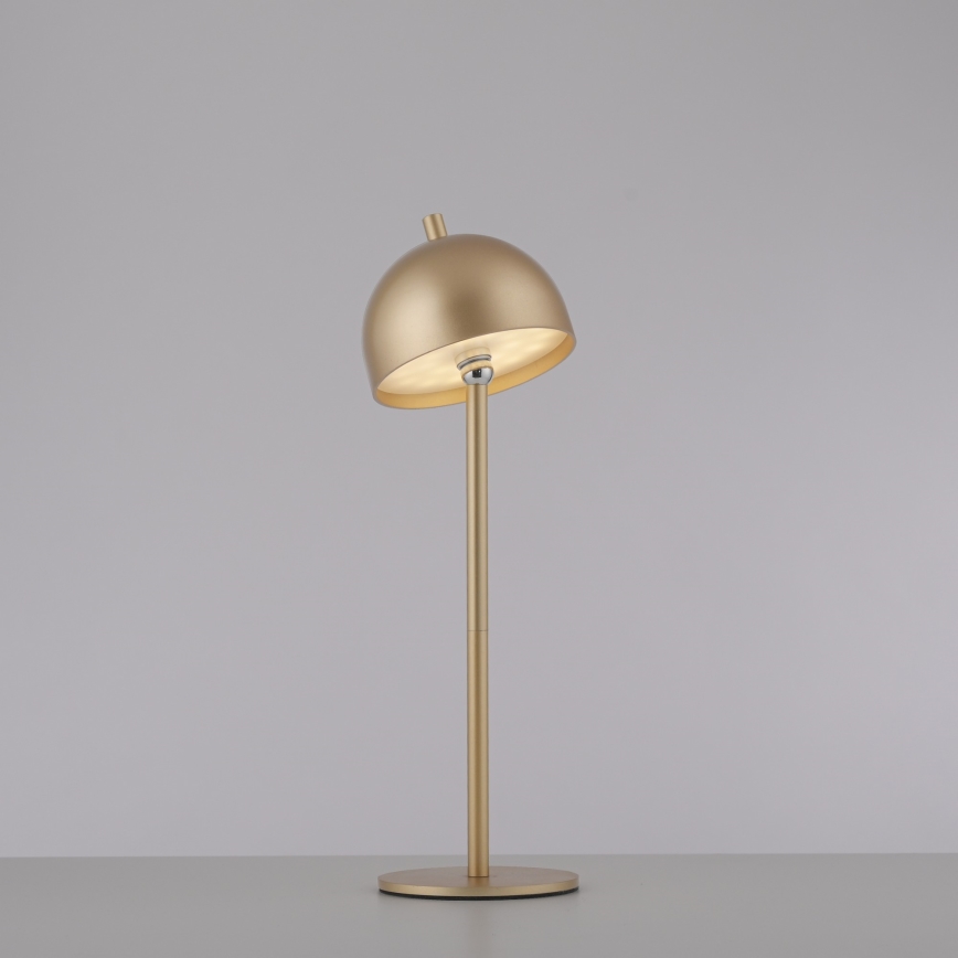 Schöner Wohnen 19244-12 - LED prigušiva dodirna punjiva spoljašnja stona lampa BELLIS LED/2,5W/5V 2600 mAh IP54 zlatna
