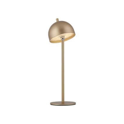 Schöner Wohnen 19244-12 - LED prigušiva dodirna punjiva spoljašnja stona lampa BELLIS LED/2,5W/5V 2600 mAh IP54 zlatna