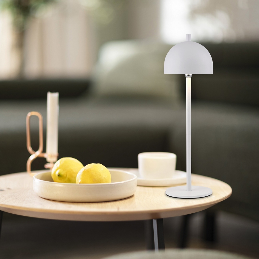 Schöner Wohnen 19244-16 - LED prigušiva dodirna punjiva spoljna stona lampa BELLIS LED/2,5W/5V 2600 mAh IP54 bela
