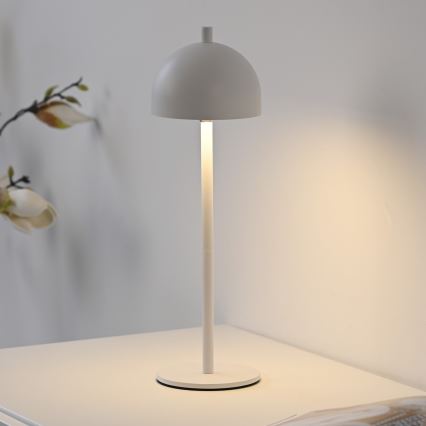 Schöner Wohnen 19244-16 - LED prigušiva dodirna punjiva spoljna stona lampa BELLIS LED/2,5W/5V 2600 mAh IP54 bela