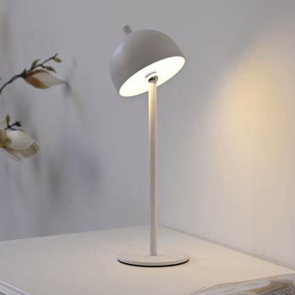 Schöner Wohnen 19244-16 - LED prigušiva dodirna punjiva spoljna stona lampa BELLIS LED/2,5W/5V 2600 mAh IP54 bela
