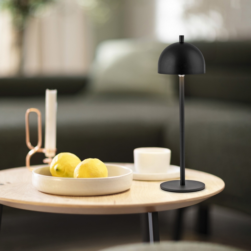 Schöner Wohnen 19244-18 - BELLIS LED prigušiva dodirna punjiva spoljašnja stona lampa LED/2,5W/5V 2600 mAh IP54 crna