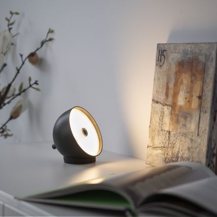 Schöner Wohnen 19244-18 - BELLIS LED prigušiva dodirna punjiva spoljašnja stona lampa LED/2,5W/5V 2600 mAh IP54 crna