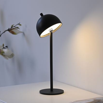 Schöner Wohnen 19244-18 - BELLIS LED prigušiva dodirna punjiva spoljašnja stona lampa LED/2,5W/5V 2600 mAh IP54 crna