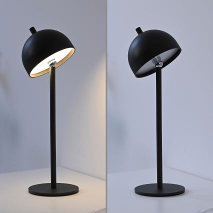 Schöner Wohnen 19244-18 - BELLIS LED prigušiva dodirna punjiva spoljašnja stona lampa LED/2,5W/5V 2600 mAh IP54 crna
