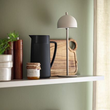 Schöner Wohnen 19244-39 - LED prigušiva dodirna punjiva stona lampa za spoljašnju upotrebu BELLIS LED/2,5W/5V 2600 mAh IP54 siva