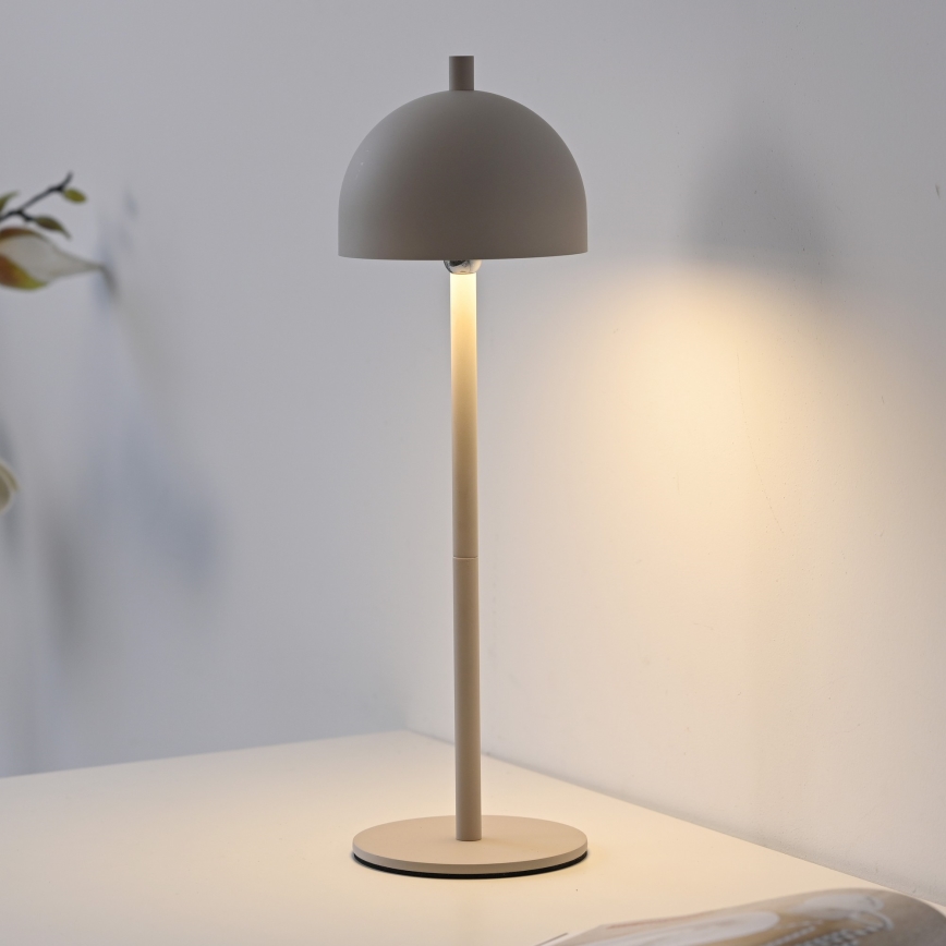 Schöner Wohnen 19244-39 - LED prigušiva dodirna punjiva stona lampa za spoljašnju upotrebu BELLIS LED/2,5W/5V 2600 mAh IP54 siva