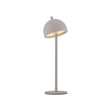 Schöner Wohnen 19244-39 - LED prigušiva dodirna punjiva stona lampa za spoljašnju upotrebu BELLIS LED/2,5W/5V 2600 mAh IP54 siva