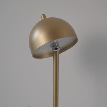 Schöner Wohnen 19245-12 - LED prigušiva dodirna punjiva spoljna podna lampa BELLIS LED/2,5W/5V 2600 mAh IP54 zlatna