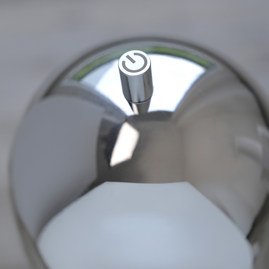 Schöner Wohnen 19245-17 - LED prigušiva dodirna punjiva spoljašnja stojeća lampa BELLIS LED/2,5W/5V 2600 mAh IP54 sjajni hrom