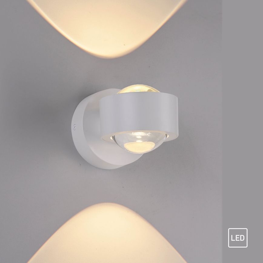 Schöner Wohnen 19331-16 - LED zidno svetilo CHIA 2xLED/2W/230V bela