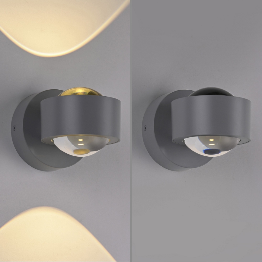 Schöner Wohnen 19331-21 - LED zidno svetlo CHIA 2xLED/2W/230V antracit