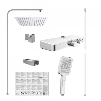 Schütte 60530 - Set za tuširanje sa termostatskom baterijom OCEAN, sjajni hrom