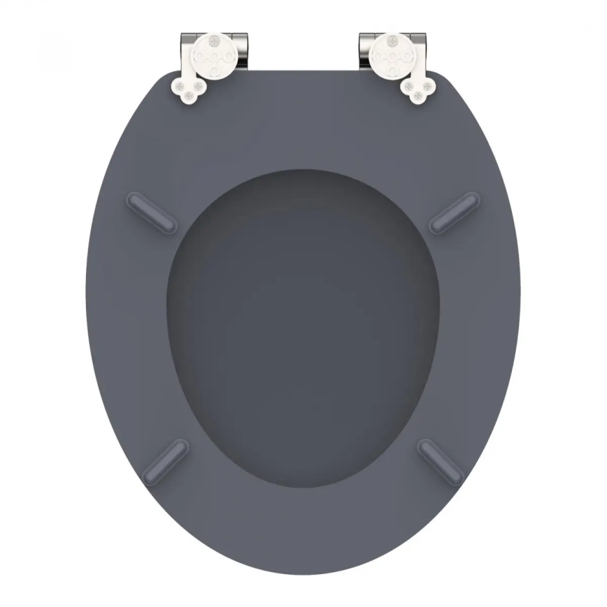 Schütte 80104 - WC daska SPIRIT ANTRACIT, SoftClose prigušiva, MDF ploča