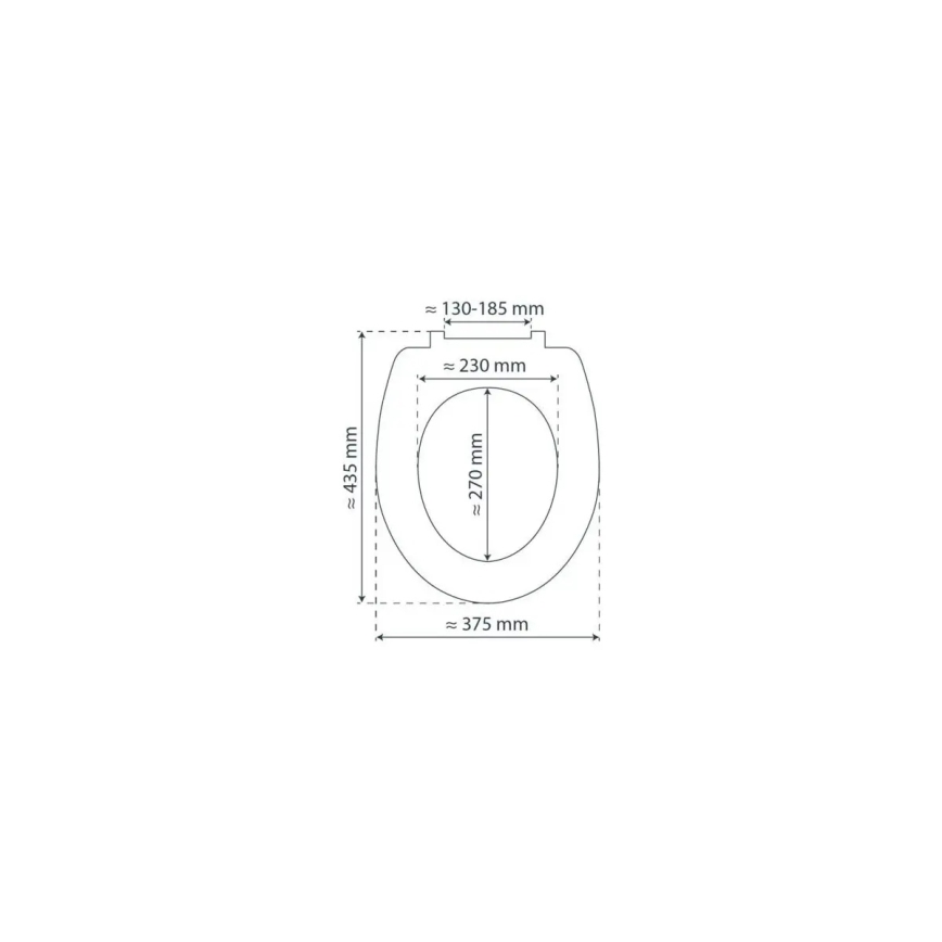 Schütte 80104 - WC daska SPIRIT ANTRACIT, SoftClose prigušiva, MDF ploča