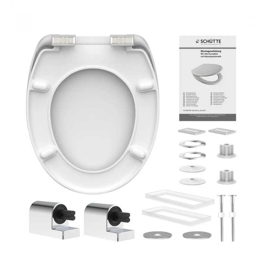 Schütte 82100-A - WC daska BELA prigušiva duroplast