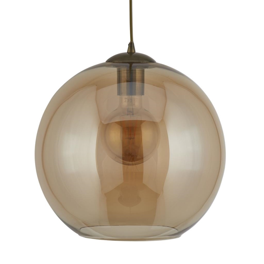 Searchlight - Luster na sajli BALL 1xE27/60W/230V braon