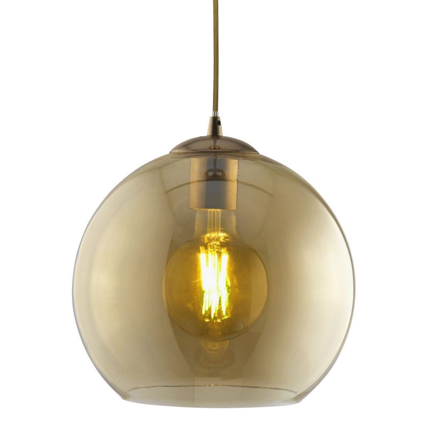 Searchlight - Luster na sajli BALL 1xE27/60W/230V braon