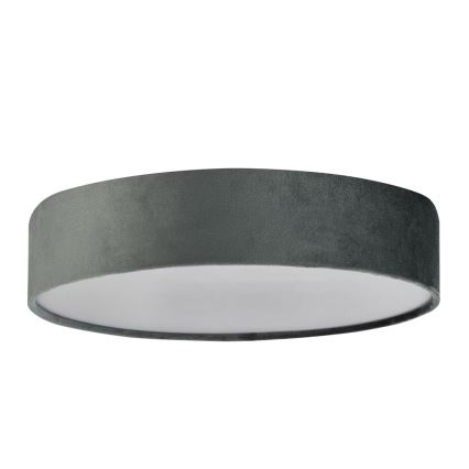 Searchlight - Stropna svetiljka DRUM 3xE27/60W/230V siva