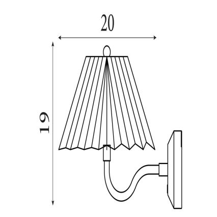 Searchlight - prigušiva LED zidna svetiljka DANISH LED/1,5W/230V
