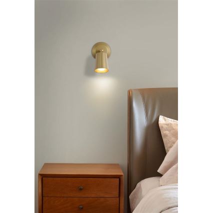 Searchlight - LED prigušiva punjiva zidna lampa CONE LED/1,5W/5V zlatna