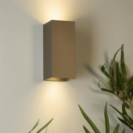 Searchlight - Zidna svetiljka DON 2xGU10/10W/230V braon