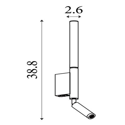 Searchlight - LED spot svetiljka ARCHITECT LED/7W/230V crna