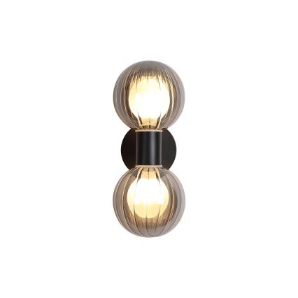 Searchlight - Zidna lampa LUMINSPHERE 2xG9/7W/230V crna