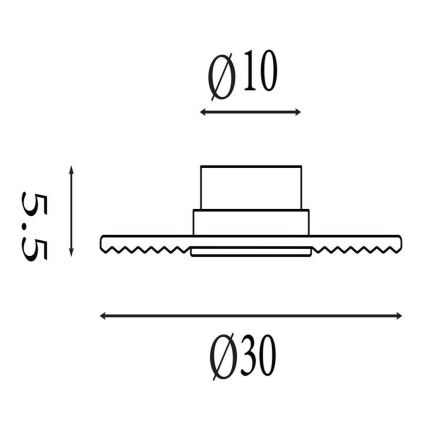 Searchlight - prigušiva LED zidna svetiljka CLEO LED/9,4W/230V crna
