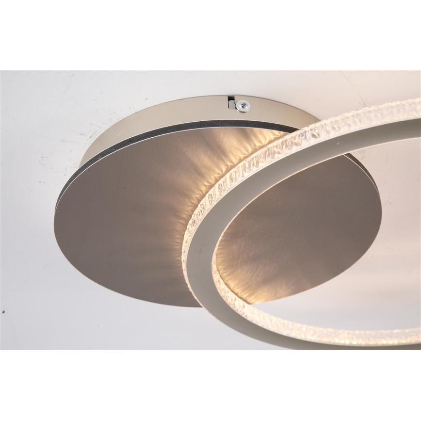Searchlight - LED prigušiva stropna svetiljka SPECS LED/18W/230V 3000K 35x45 cm mesing