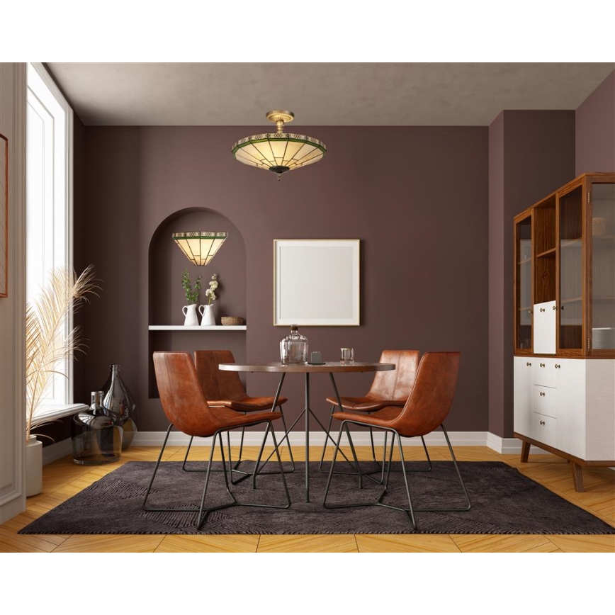 Searchlight - Tiffany zidna svetiljka DRAGONFLY 1xE14/60W/230V