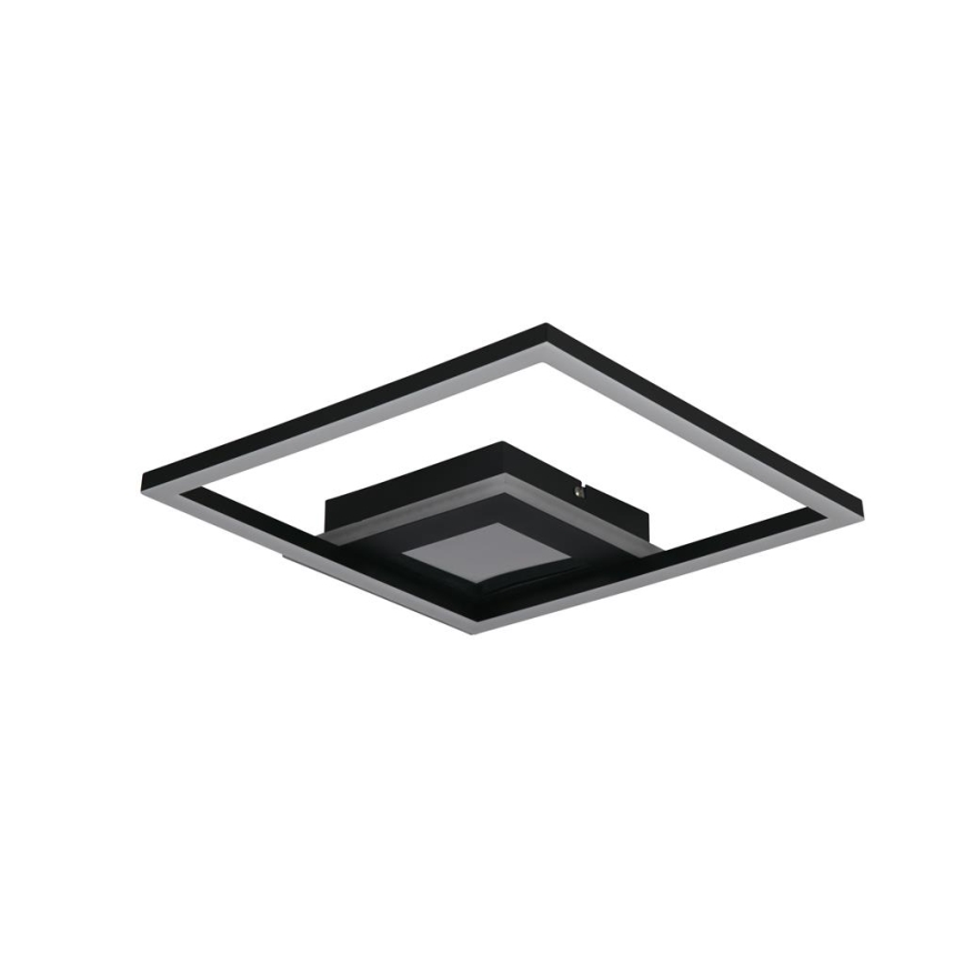 Searchlight - LED prigušiva plafonska lampa QUADRATE LED/24W/230V 36x36 cm crna