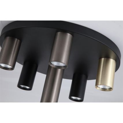 Searchlight - Plafonska svetiljka TUBES 6xGU10/10W/230V prečnik 40 cm