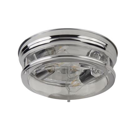 Searchlight - Plafonsko svetlo EDINBURGH I 2xE27/40W/230V sjajni hrom