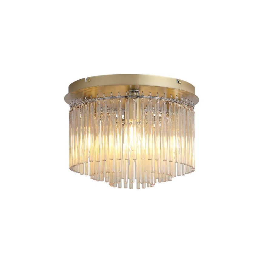 Searchlight - Plafonska svetiljka SWIZZLE 5xE14/60W/230V Ø 32 cm zlatna