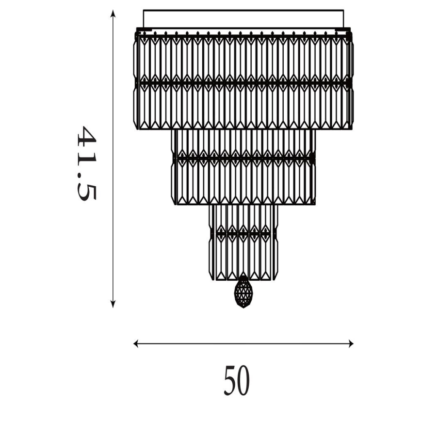 Searchlight - Plafonsko svetlo za kupatilo EMPIRE 6xE14/60W/230V IP44